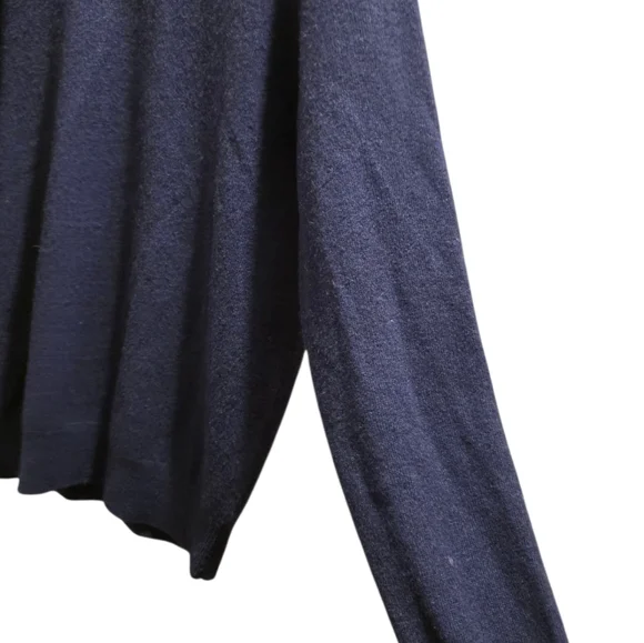 Christian Lacroix Navy V Neck Sweater 2 Ply Cashmere Size M - Picture 4 of 9